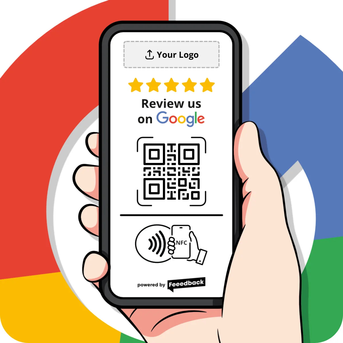 Google Review NFC Pad – Tap & Scan for Google Reviews | Feeedback